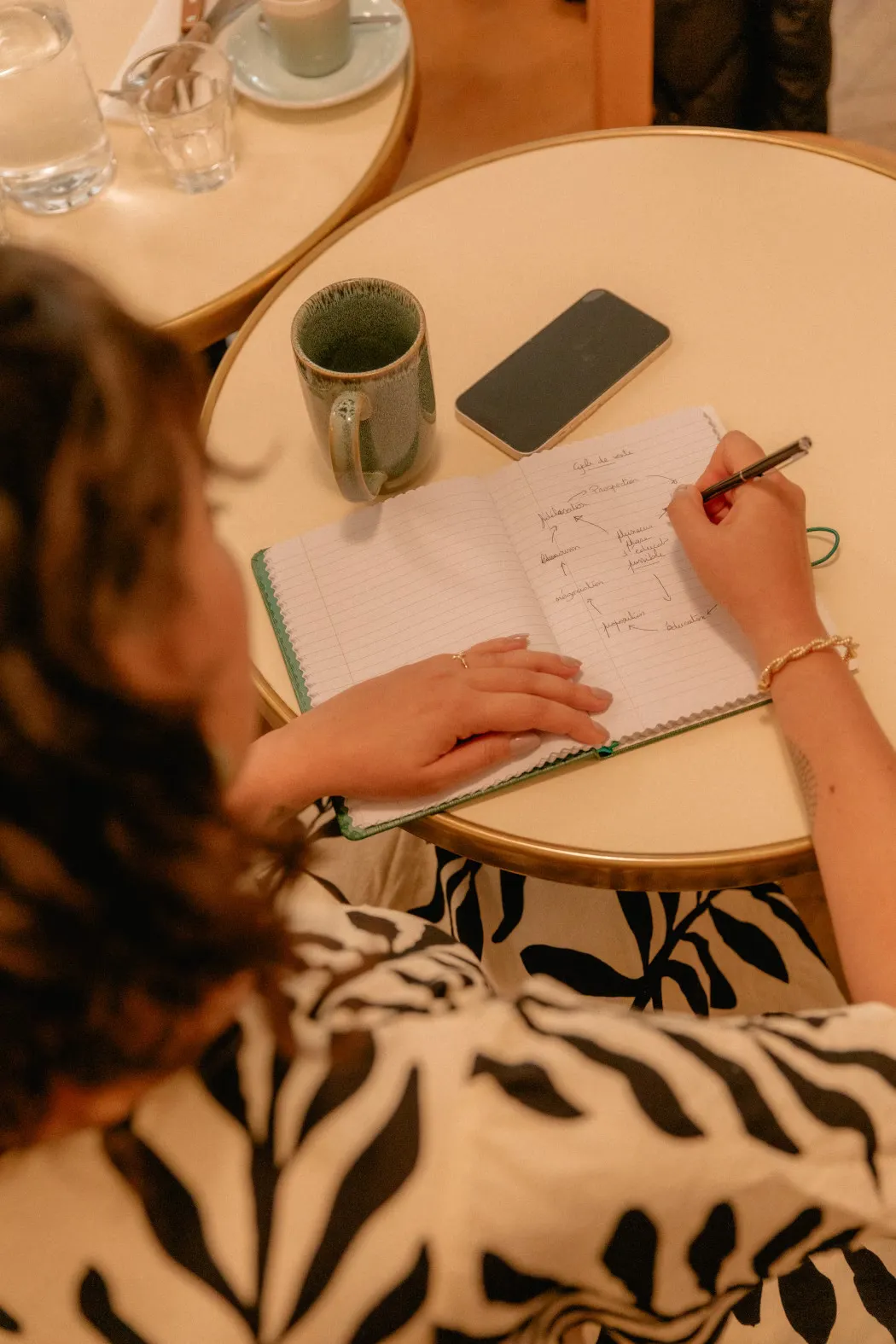 Jessica et son carnet de notes